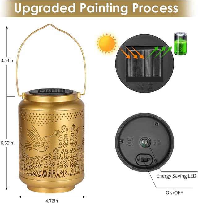 Thumbnail 2 de Hummingbird Solar Lanterns 8h 🏮