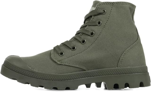 Detalle de Palladium Pampa Hi Mono 73322K76 – Bottes vert olive à lacets