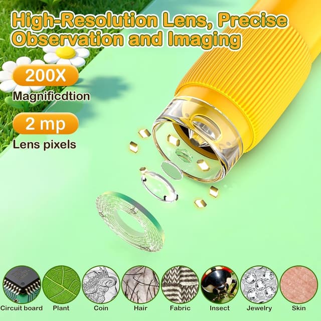 Thumbnail 3 de GlobalCrown Microscope numérique Enfant 200x