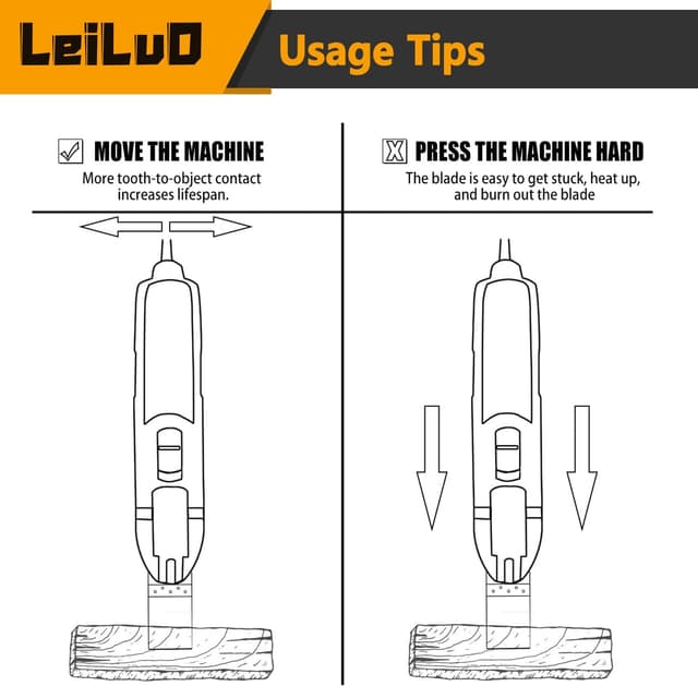 Thumbnail 6 de LEILUO 32-piece Titanium Multi Tool Blades Kit for Wood, Nails & Drywall