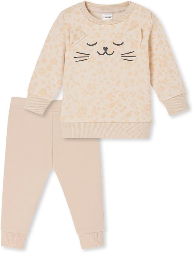 Detalle 1 de Schiesser Baby Mädchen Zweiteiler-Langschlafanzug 183248