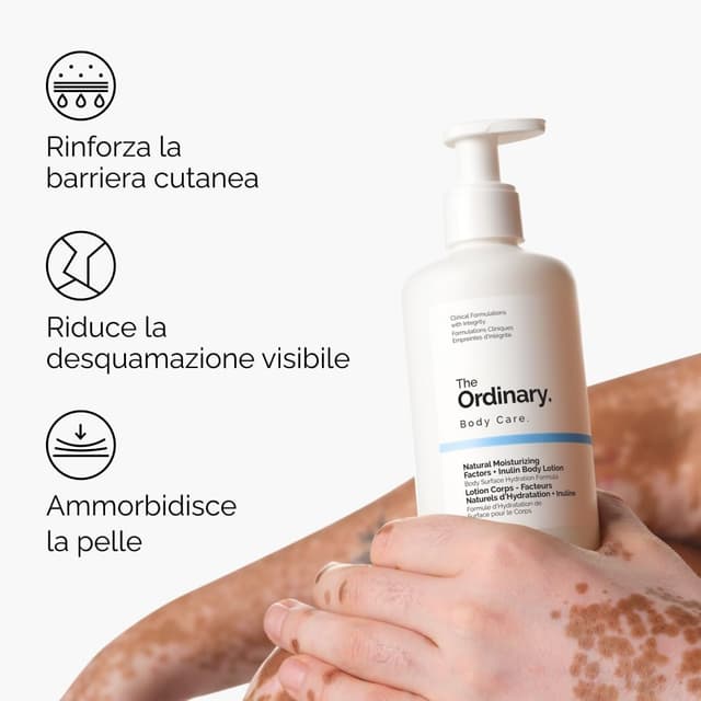 Detalle de The Ordinary Natural Moisturizing Factors + Inulin Body Lotion, lozione corpo idratante leggera 240 ml