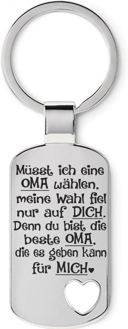 Detalle de Lieblingsmensch Schlüsselanhänger Oma wählen