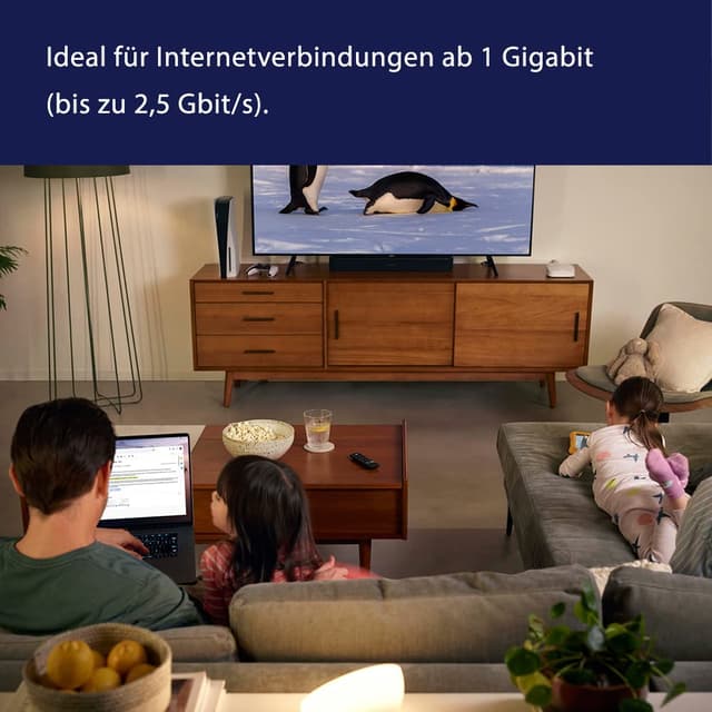 Detalle de eero Pro 6E Mesh-WLAN-Router (Doppelpack, 2022) mit 2,5‑Gbit/s‑Ethernet und bis zu 380 m² Abdeckung