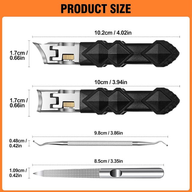 Detalle 1 de Fußnagelknipser für dicke Nägel, 4er-Set