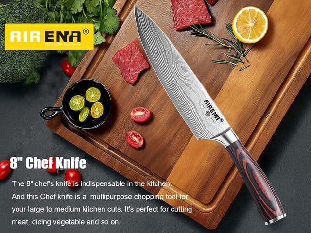 Thumbnail 1 de Juego de cuchillos de acero al carbono 🔪 - Estuche regalo