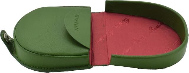 Detalle de CM Conte Massimo Münzgeldbörse aus echtem Leder mit Absatz und Klettverschluss für Herren