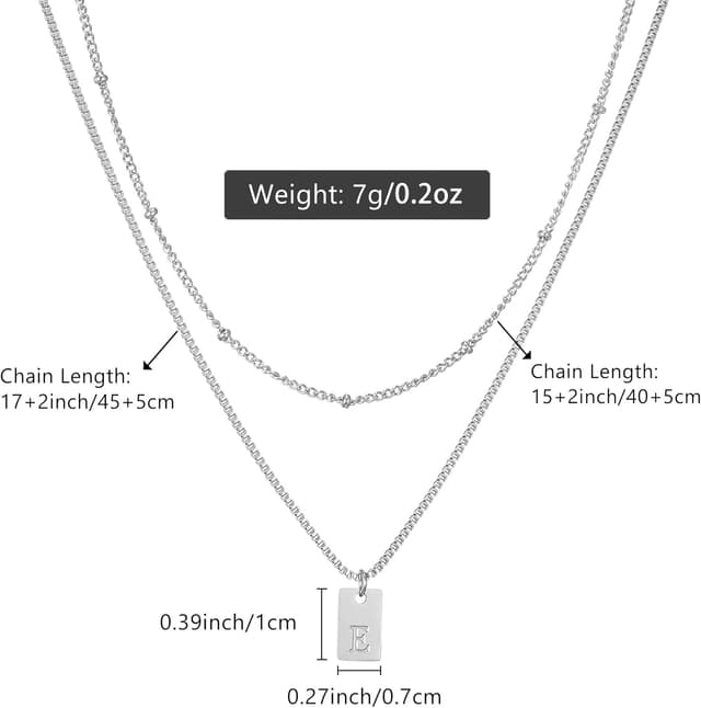 Detalle de AFSTALR Buchstaben-Kette Damen A bis Z