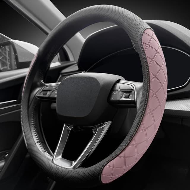 Thumbnail 6 de LKWLIKEI Nappa Leather Steering Wheel Cover 14.5–15"