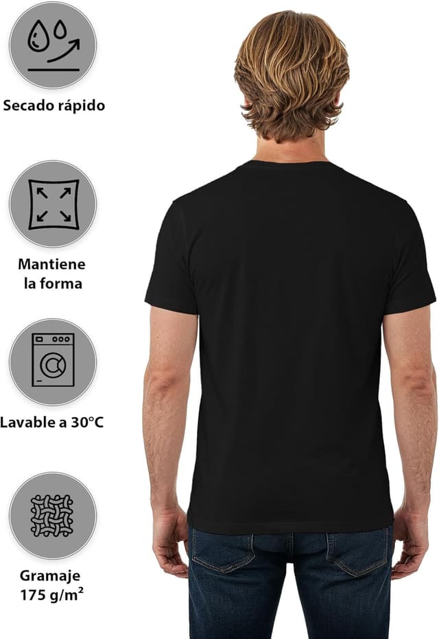 Thumbnail 3 de ALPIDEX T-Shirt Camisetas para Hombre 100% algodón 5 unidades