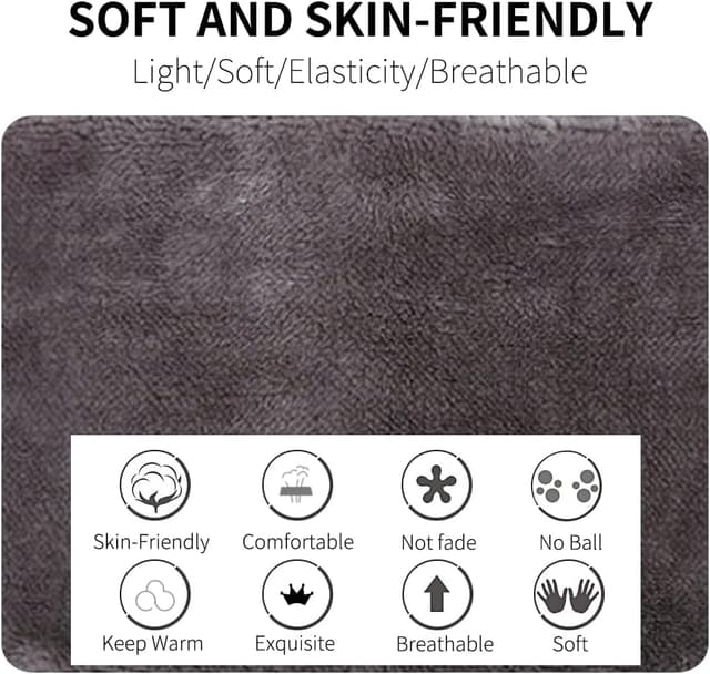 Detalle de HGDGears Cache-cou en polaire coupe-vent thermique en laine tricotée et cachemire