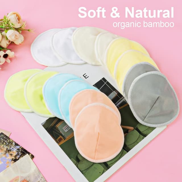 Thumbnail 4 de Aolso Almohadillas de lactancia bambú 14 unidades
