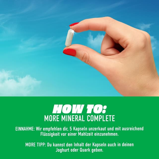 Detalle de More Mineral Complete V4 – Vitamin- und Mineralstoff-Komplex (150 Kapseln)