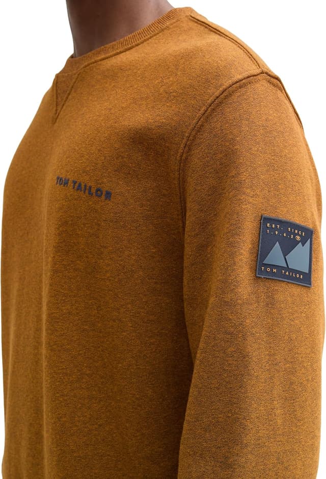 Detalle de TOM TAILOR 1044007 Maglia di Tuta da Uomo con collo rotondo