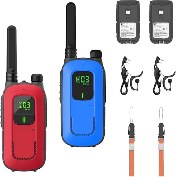 Imagen de Radioddity PR-T3 Walkie Talkies para Niños, 16 Canales 🚦 en OfertitasTOP