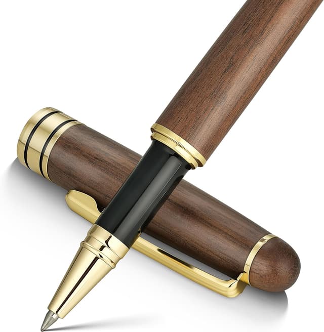 Detalle de BEILUNER walnut pen set, 0.5 mm tip