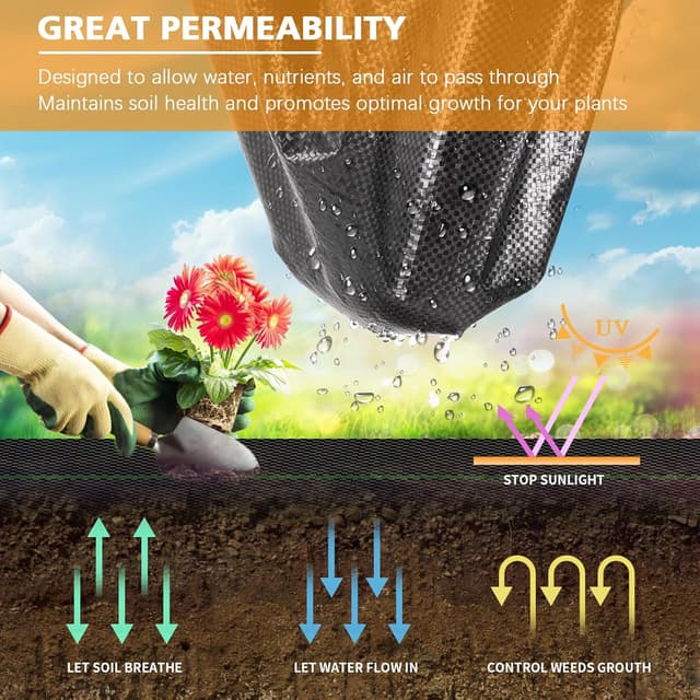 Thumbnail 2 de BEEWAY Weed Membrane 1m x 10m 90gsm