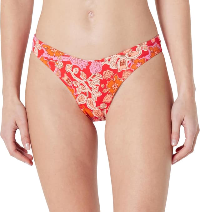 Detalle de Amazon Essentials women’s high-leg swim bikini bottom (high-cut leg, quick-dry swim fabric)