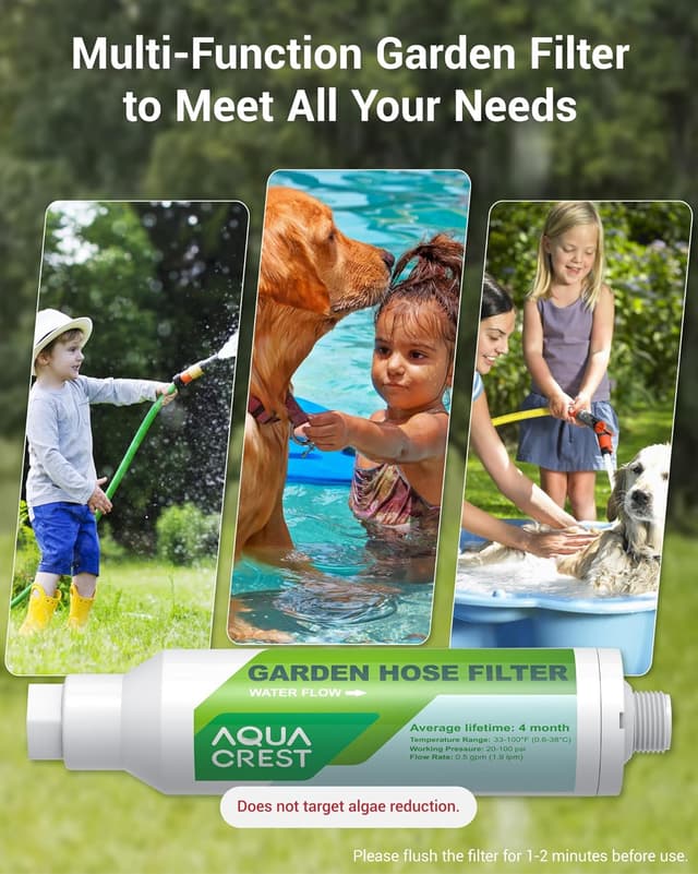Thumbnail 5 de AQUA CREST filtro acqua per tubo giardino KDF