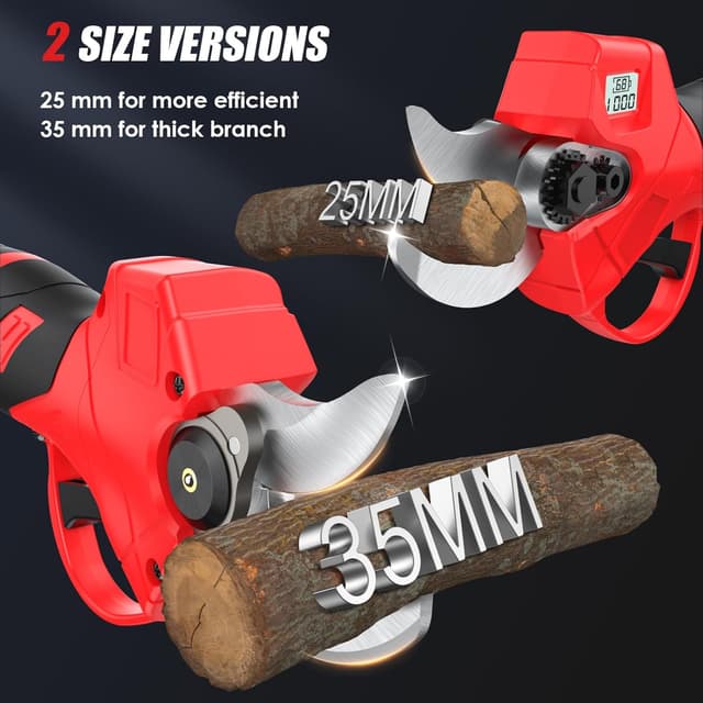 Thumbnail 2 de Upgraded 35mm Cordless Electric Pruning Shears 35mm