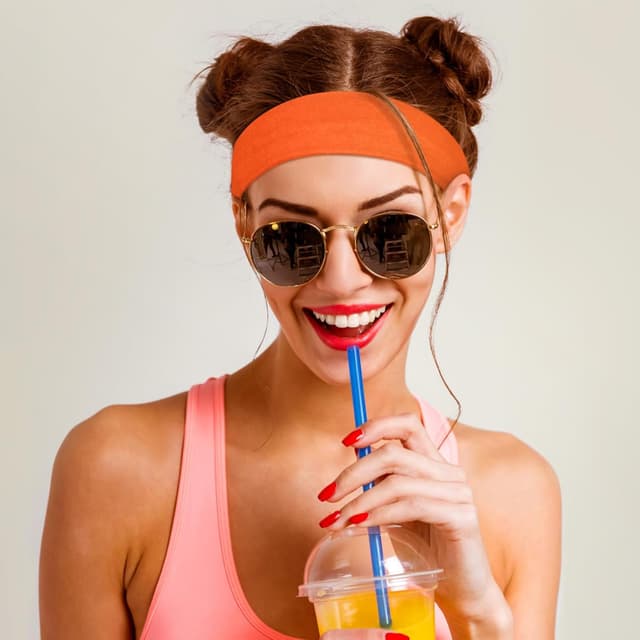 Detalle 2 de DiyJibb Damen Stirnbänder im 7er-Set – breite Haarbänder für Workout, Stoff, Baumwolle/Polyester/Spandex