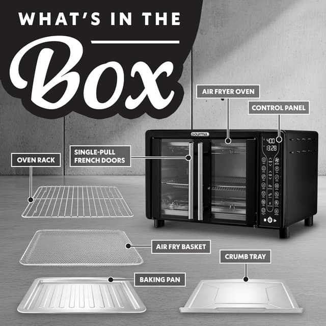 Thumbnail 3 de Gourmia French Door 25 Qt Air Fryer