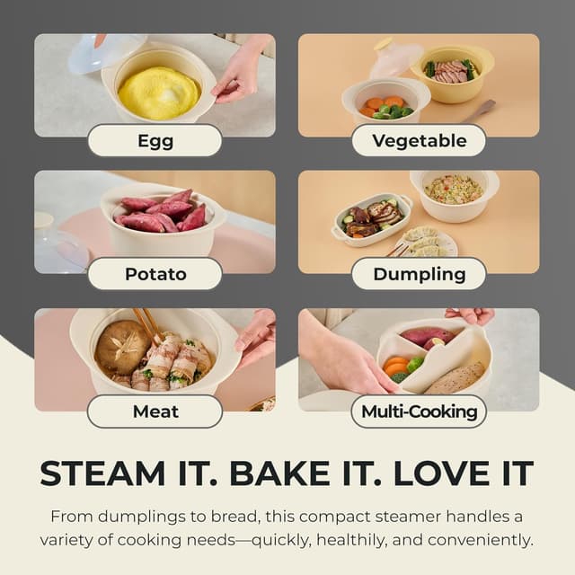 Thumbnail 5 de FIRGI 48oz Platinum Silicone Steamer Bowl 🍲