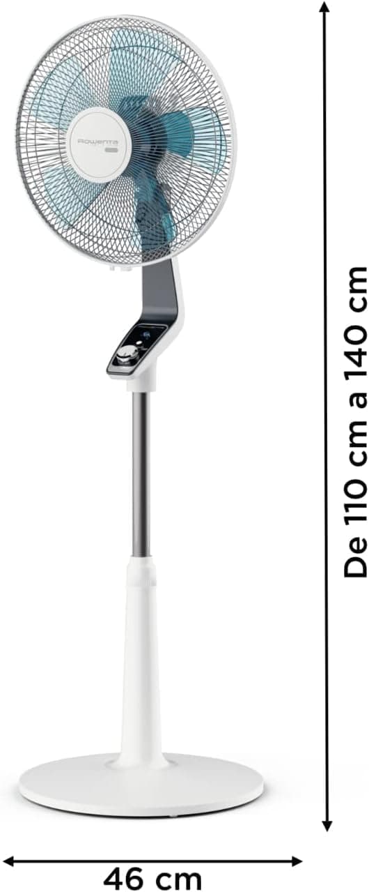 Detalle 2 de Rowenta Turbo Silence Extreme Ventilador de Pie Blanco 🌀