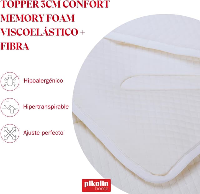 Thumbnail 2 de Pikolin Home Topper Viscoelástico 140x200 cm