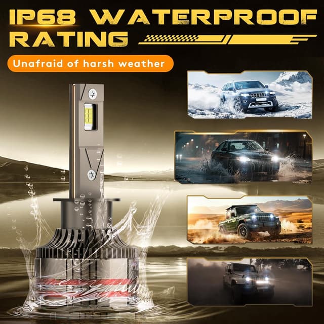 Detalle de KOYOSO Lampadine LED H1 160W 32.000LM kit 12V 6000K bianco