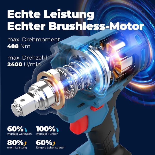 Thumbnail 1 de Dong Cheng Schlagschrauber 18V 488 Nm