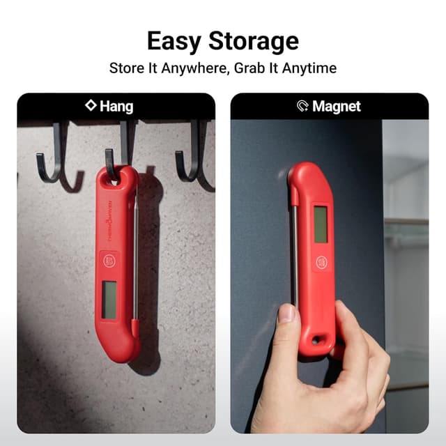 Thumbnail 6 de Professional Digital Meat Thermometer (NIST Certified ±0.5°F Accuracy) — Instant Read, Waterproof