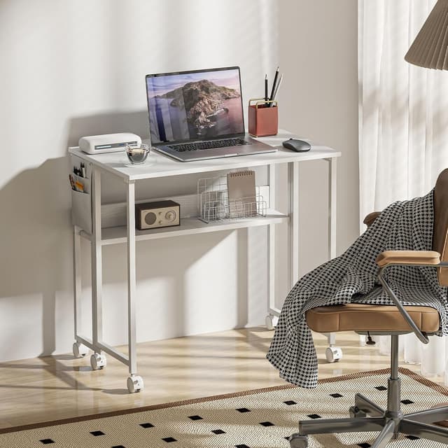 Thumbnail 6 de HOMCOM folding desk 80 cm with storage