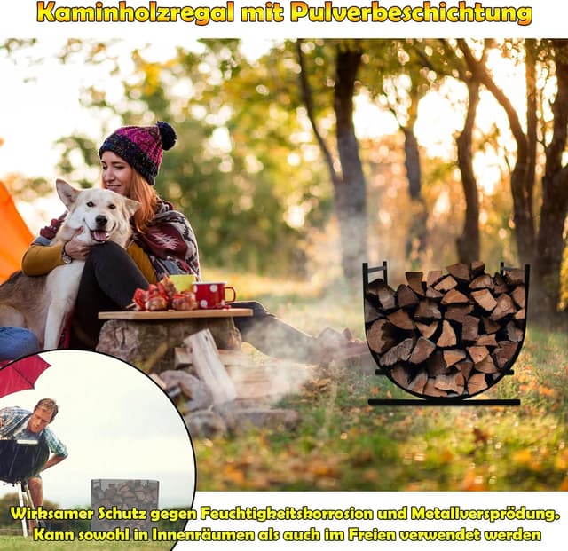 Thumbnail 2 de Froadp soporte para leña 44x37x40cm