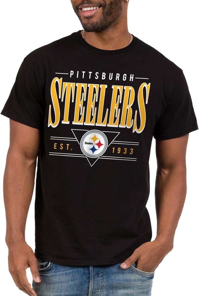 Detalle de Junk Food x NFL Established Retro Adult Short Sleeve Fan Tee for Men & Women (Officially Licensed)