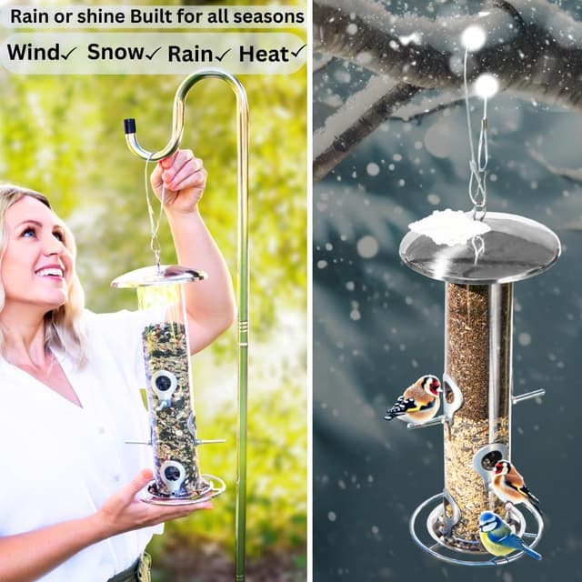 Thumbnail 6 de HEAVY DUTY stainless steel bird feeder 35cm 🐦