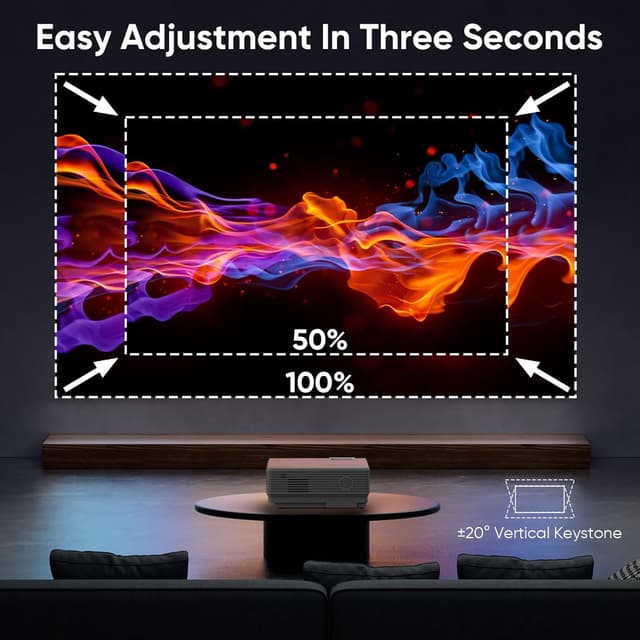 Thumbnail 4 de Mini WiFi Bluetooth Projector 1080P 📽