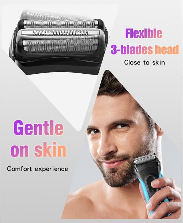 Detalle de Têtes de rasoir 32B Series 3 compatibles Braun 2 pcs 🪒