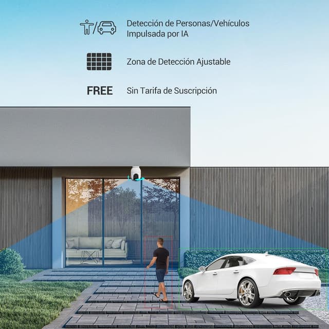 Detalle 2 de EZVIZ C8C Cámara Exterior 3K WiFi con Visión Nocturna 🌙