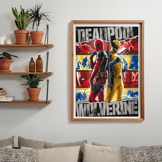 Detalle 2 de Clementoni Special Series Puzzle 1000 pezzi Deadpool e Wolverine (37050) con poster incluso, scatola compatta 50x70 cm