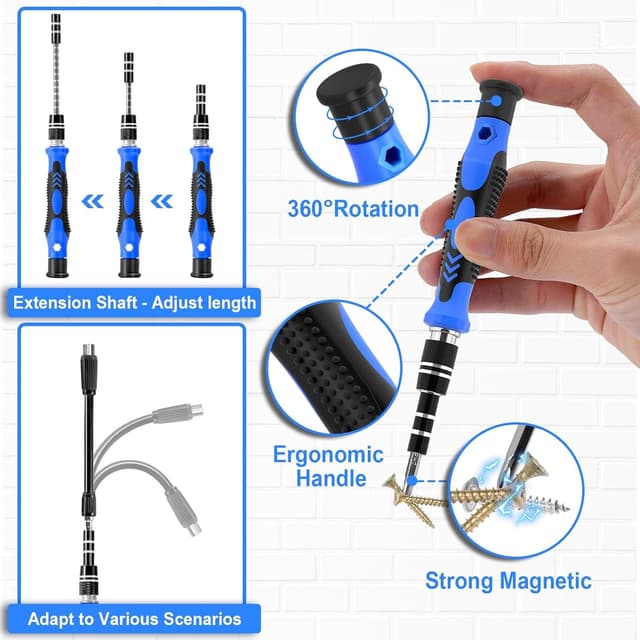 Thumbnail 5 de WEARXI 60‑in‑1 Precision Screwdriver Set for Men 🛠