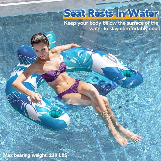 Thumbnail 4 de KEUCL Pool Floats 3 Pack Inflatable Chairs
