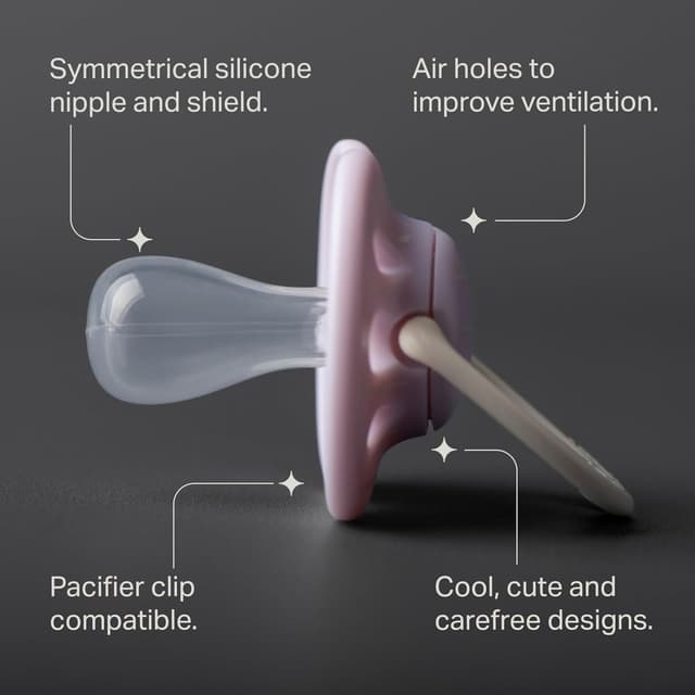 Detalle de Tommee Tippee Ultimate Fit Soother (0-6 Months) Orthodontic Dummy, 4 Pack, BPA Free Silicone