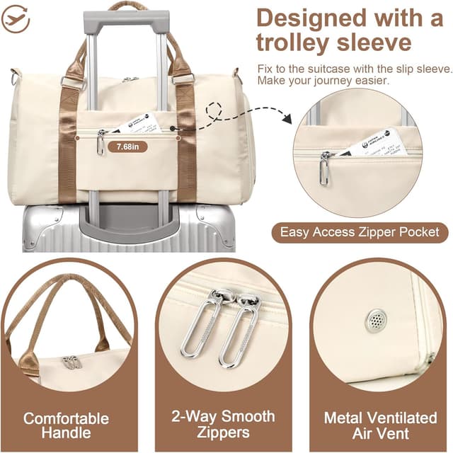 Detalle 2 de Fiorett0 Womens gym holdall 45 x 28 x 20cm