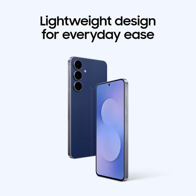 Detalle de Samsung Galaxy S25 FE Unlocked Smartphone (128 GB) with Galaxy AI — Ice Blue