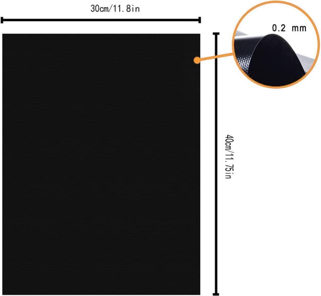 Detalle 2 de GQC GQC BBQ Grillmatten 6er Set 40 x 30 cm
