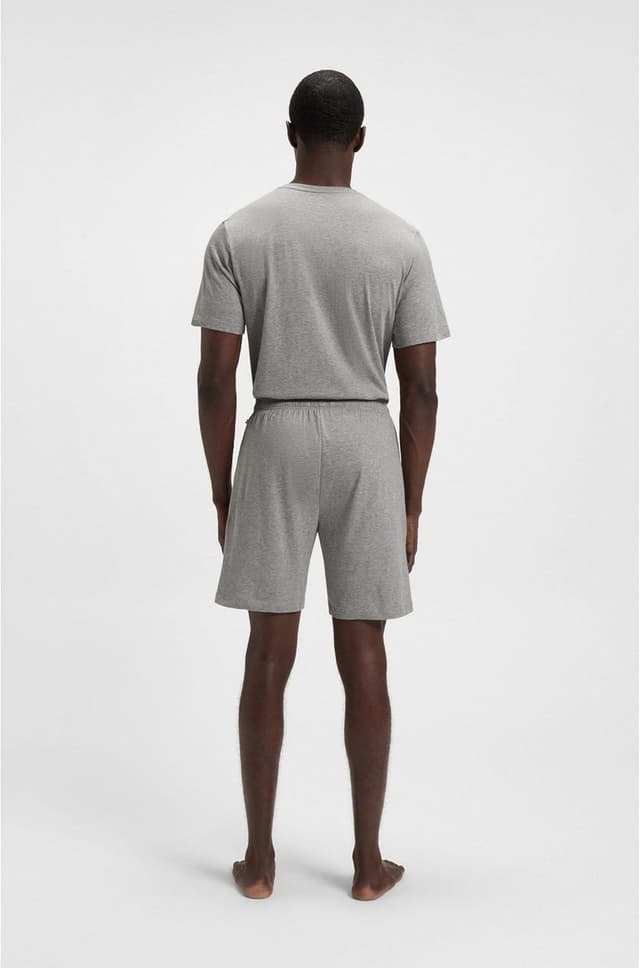 Detalle de BOSS Homme Mix&Match Short CW en coton stretch à logo brodé