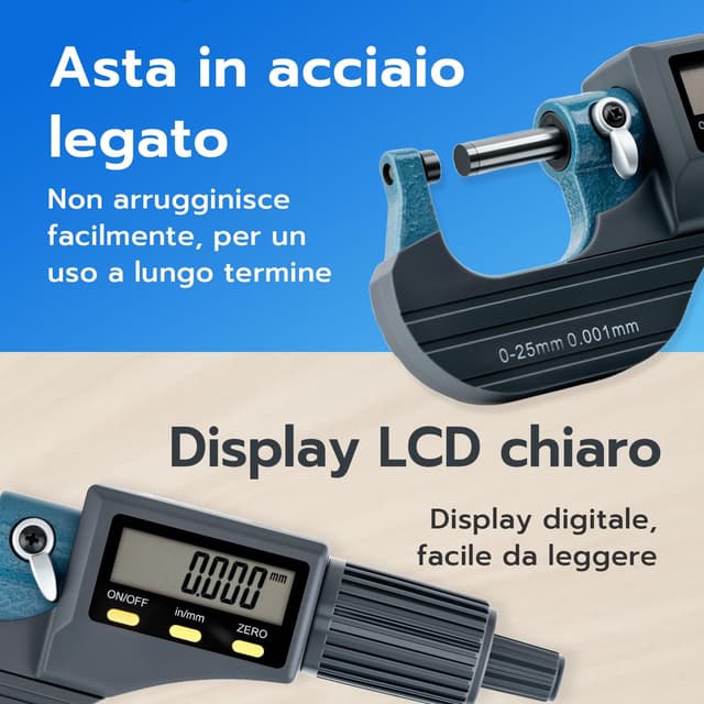 Thumbnail 2 de Mcbazel Micrometro Digitale 0-25 mm 📏