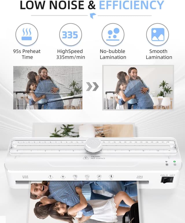 Thumbnail 6 de Raycial A4 Laminator with cutter, 95s warm up