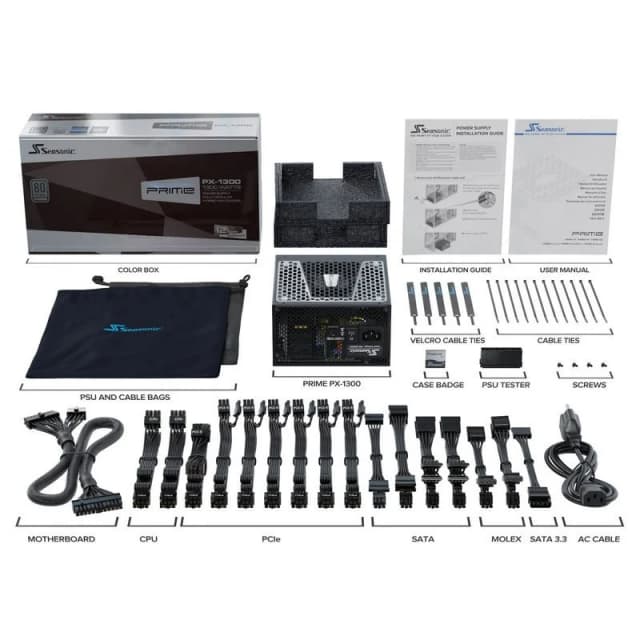 Thumbnail 2 de Seasonic Prime PX-1300 fuente 1300 W modular